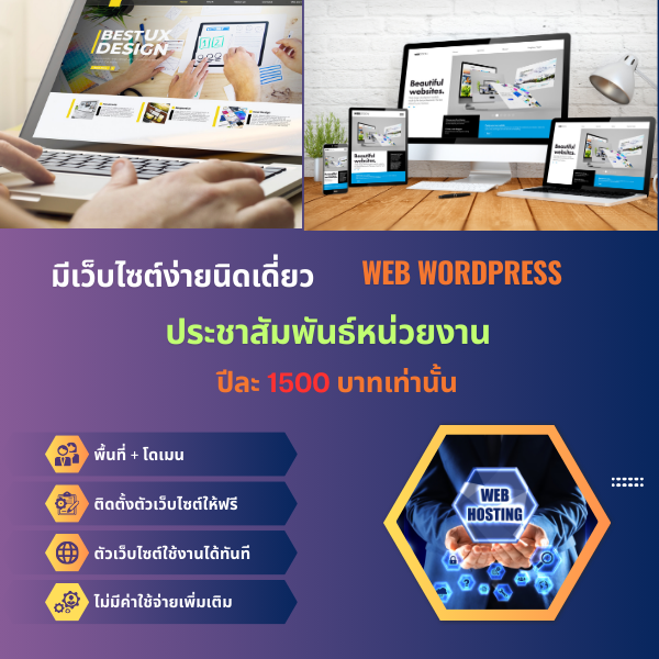 สั่งซื้อเว็บไซต์ ประชาสัมพันหน่วยงาน